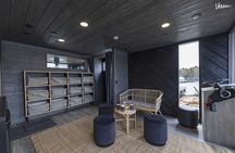 Helsinki contemporary seaside floating sauna experience