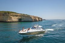 Albufeira private yacht cruise to Benagil Caves with drinks