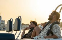 Boat tour on the Guadiana River at sunset