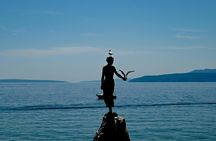 Sunset dolphin watching boat tour in Opatija