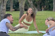Pilates class in a Sorrento lemon grove