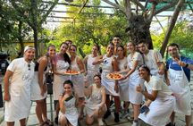 Hands-on Italian pizza making class in Sorrento garden