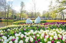 Schiphol airport shuttle and entry to Keukenhof with flexible return