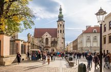 Krakow's Market Square with St. Mary's Basilica and Rynek Underground