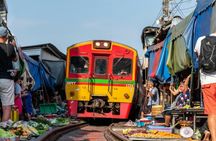 Private tour of Maeklong Railway and Damnoen Saduak Floating Market