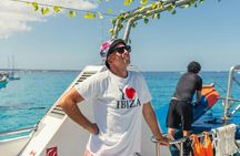 Ibiza to Formentera boat trip with open bar and water sports