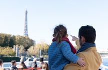 Family Seine river cruise with muffin, doughnut, and more