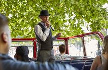 Vintage open-top bus tour with live guide in London
