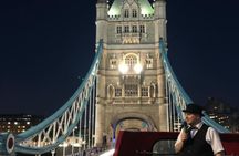 Vintage open-top bus night tour with live guide in London