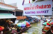 Private tour of Maeklong Railway and Damnoen Saduak Floating Market