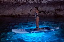 LED stand-up paddleboarding sunset tour in Cala Ratjada