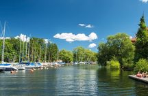 Stockholm city hall canal guided boat tour