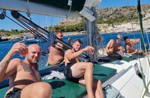 Rhodes private luxury sailing cruise with Mediterasian lunch