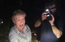Guided wildlife tour in the Ecuadorian Amazon at night