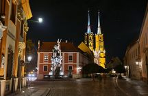 Wrocław evening walk through the Old Town along the gas lantern trail