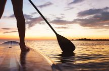 LED stand-up paddleboarding sunset tour in Cala Ratjada