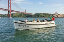 Lisbon morning cruise with coffee and Portuguese snacks