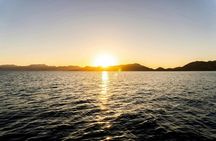 Sunset boat tour along the Mediterranean coast