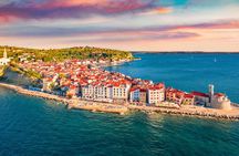 Guided coastal tour of Piran with local seafood specialities tasting