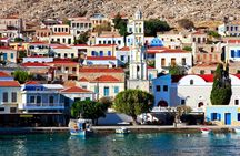 Chalki Island and Alimia Beach boat cruise from Rhodes
