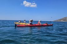 Athens coastline sunset kayak experience