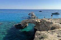 Half-day coastal cruise with lunch and swim stops in Ayia Napa
