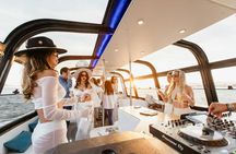 Lisbon private boat rental with live DJ and open bar