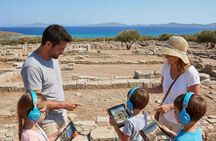 Sunset sailing to Rhenia with Delos self-guided virtual tour
