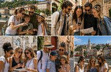 Lyon city outdoor mystery game through historic streets