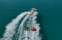 High-speed water tubbing adventure on the French Riviera
