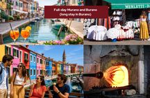 Murano and Burano lagoon boat tour with extended stay in Burano