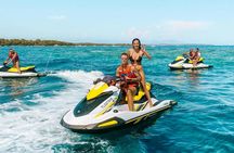Sunset jet ski guided tour to Lérins Islands