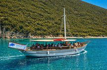 Lefkada traditional boat cruise with lunch and swim stops