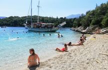Lefkada traditional boat cruise with lunch and swim stops