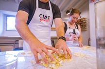 Express pasta and tiramisu cooking class with unlimited wine