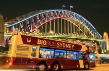 Sydney night open-top double-decker bus tour with guide