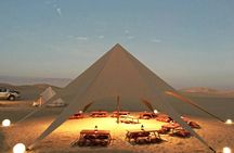 Huacachina desert glamping experience with dinner and sandboarding