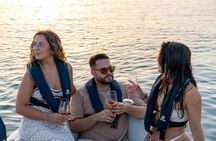 Boat tour on the Guadiana River at sunset