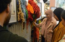 Traditional Moroccan carpet weaving local workshop