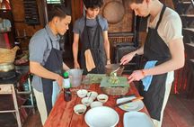 Lao cooking class on a Mekong River boat with market visit