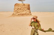 Private rock desert safari with sunset high tea from Doha