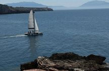 Sailing catamaran tour along the Terrasini coast