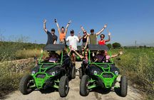 Guided buggy tour with a crystal-clear beach swim stop