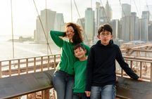 New York professional photoshoot at Brooklyn Bridge