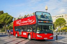 Nice hop-on hop-off bus tour with audio city tour and 1GB eSIM