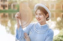 Ao Dai Museum guided tour with dress try-on, photos and tea break