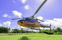 Mauritius scenic helicopter flight from International Airport