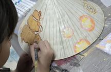 Nón Lá conical hat painting workshop in Ho Chi Minh City
