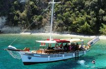 Lefkada traditional boat cruise with lunch and swim stops