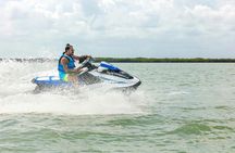 Wave Runner Jet Ski in the Nichupté Lagoon or the Caribbean Ocean